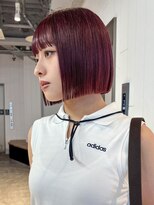 アルバム 池袋(ALBUM)&nbsp;ボブ顔周りレイヤー韓国ヘアくびれミディミディアム_ba563931