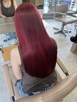 サンクマーケット 渋谷(cinq MARKET) 渋谷ブリーチダブルカラーハイトーンカラーワインレッド韓国ヘア