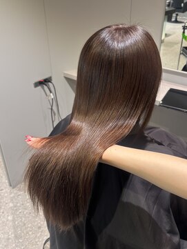 髪質改善Hair&SPA mok 上野 縮毛矯正/酸性ストレート【12月上旬開店(予定)】 ash brown...*