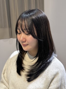 アイノアテネット(AInoa TENET) ミディアムレイヤー/ダークブラウン/髪質改善