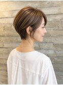 藤枝 30代40代 脱白髪染め 大人女性 艶髪ショート