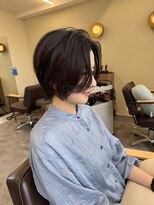 ソルバイシーループユナイテッド(soru by C-LOOP UNITED)&nbsp;大人美人丸みショートボブ白髪ぼかしハイライト川崎20代30代40代