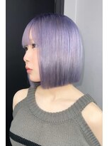 ギミックパシャ(GIMMICK pasha)&nbsp;インナーカラー/ブリーチカラー/レイヤーカット/パープル