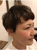 透明感スッキリマッシュショート