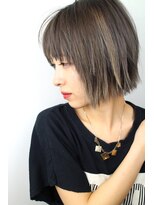 ジャコ ヘアー(jako HAIR)&nbsp;ハイライト　グレージュレイヤーボブ切りっぱなしボブ3Dカラー