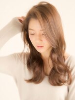 エリア(area) 【area本店 西大島】ベージュカラー 無造作 カール セミディ☆