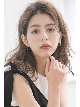 サンク 大船鎌倉店(sunc) ロング×ベージュ×ラフウェーブ