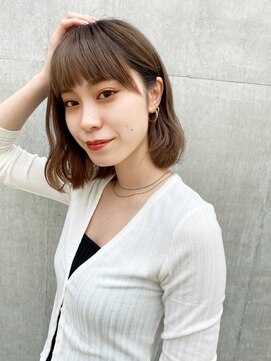 ミィ 表参道(mee.) 【mee.】オオニシ ミディアム ボブ 耳掛け