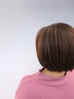 ロンド(Le rond)&nbsp;ナチュラルベージュのハイライトボブ