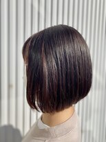 セラヴィ 【c'elavie 赤坂】ピンクブラウン×前下がりボブ