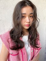 Liberte銀座 大人可愛い小顔ロング×オリーブベージュ