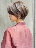 絶壁解消/ひし形/前下がり/大人ショートボブ/30代/40代★猪狩★