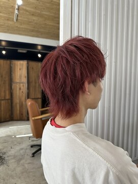 ヘアーサロン ヴィアルス 松原店(hair salon VIARS) マッシュウルフ ピンクカラー