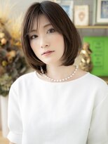 カバーヘア ブリス 川口(COVER HAIR bliss)&nbsp;大人美人透明感ミルクティーアッシュボブディh3川口20代30代40代