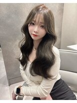 ロール 博多(Role)&nbsp;ミニウルフレイヤーカット顔周りカット前髪カット韓国ロング博多