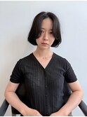 ツヤと立体感が魅力の韓国ボブ（タンバルモリ）