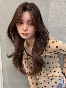 ハッシュレイヤー/マロンブラウン/くびれ巻き