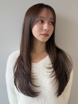 ロングヘア/レイヤーカット/髪質改善