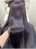 ラベンダーグレージュブリーチなしダブルカラーイルミナカラー