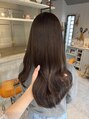 ユヌ(Une) ブリーチなしで透明感いっぱいミルクティーブラウン叶えます♪