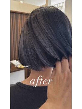 グリッター (Glitter) 30代40代50代60代☆ アンブレラグレーボブ×Glitter HAIR SPACE
