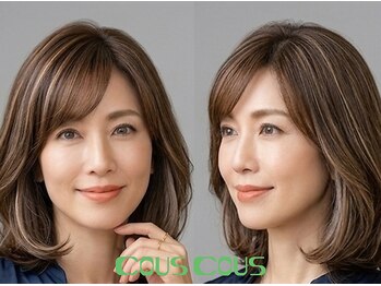 クスクス(COUS COUS)の写真/30代からの上品ハイライト×艶髪♪厳選した高品質な薬剤で、理想の透明感と柔らかな質感を表現します