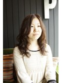 大きめリッジパーマ