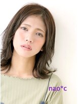 ナオシ トレス 富雄店(nao*c tres)&nbsp;【奈良/富雄nao*c】ひし形シルエットユルフワ外ハネミディー