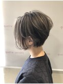 絶壁克服前下がりショートボブ