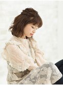 二次会ハーフアップヘアセット★結婚式ジェンダーレスフェアリー