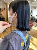 切りっぱなし×インナーカラー