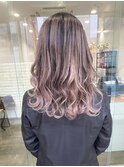 白髪活かしデザイン バレイヤージュ+髪質改善トリートメント