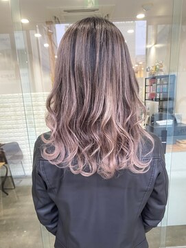 ワンスタイル(One style) 白髪活かしデザイン バレイヤージュ+髪質改善トリートメント