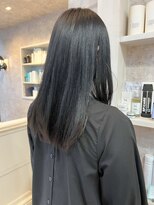 キャアリー(Caary)&nbsp;福山市美容室Caary人気 青みダークグレージュ透明感カラー