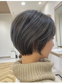 大人可愛い20代30代40代/丸みショート