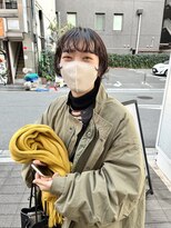 カフ(CAF)&nbsp;CAF FUKO/前髪パーマ/黒髪ショート/ニュアンス/大阪/心斎橋