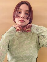 アイヴィー(IVY)&nbsp;ステップボブ　オレンジブラウン　サイドバング　モードヘア