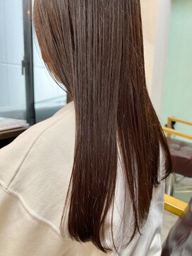 オンスター(ONSTAR) 20代30代艶感ストレート♪髪質改善カラーアッシュブラウン