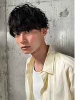 キュー(Cue_)&nbsp;無造作マッシュ×ソフトツイストスパイラルパーマ