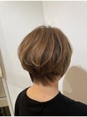 綺麗めハイライトショート