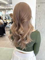 サンクプロジェクト(cinq PROJECT)&nbsp;ミルクティーピンクベージュダブルカラーハイトーン韓国レイヤー