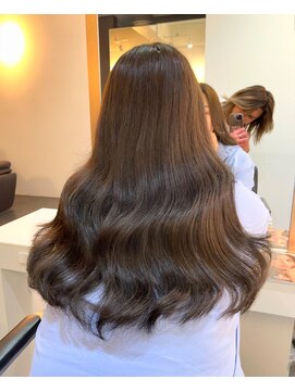 ブレンド 渋谷(BLend) ハイライトブルージュマチルダボブインナーグレージュ前髪