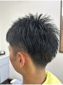 ミディアムショートツーブロック