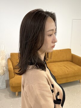 ノウハウ キョウト(KNOWHOW kyoto) 外ハネミディアム/レイヤーカット/アッシュベージュ