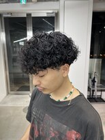 レタッチ バイ フィフス 天神大名(RETOUCH by fifth)&nbsp;プードルパーマハードスパイラルパーママッシュメンズパーマ束感