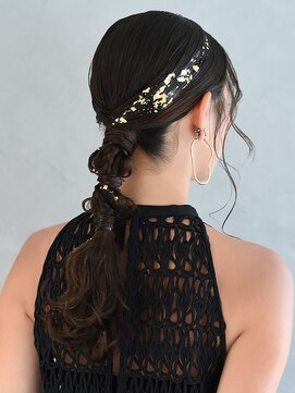 アース 三木店(HAIR & MAKE EARTH) 20代30代40代♪大人可愛いブラウンカラーゆるふわローポニー