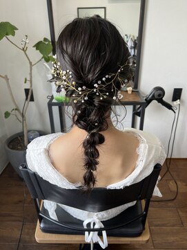 ナナ バイ ピケ(nana by pique) 編み下ろし/ポニーテールアレンジ