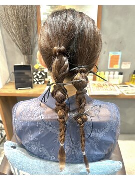 アルモヘアヴォーグ 静岡(ALMO hair VOGUE) ALMO◎結婚式ヘアアレンジ【ツイン編みおろし】