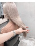 【GEEKS渋谷】ハイトーン/初ブリーチ/透明感/ホワイト/美髪/ツヤ