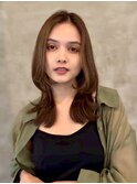 ナチュラルベージュ_ヨシンモリ_顔周りレイヤー_レイヤーカット
